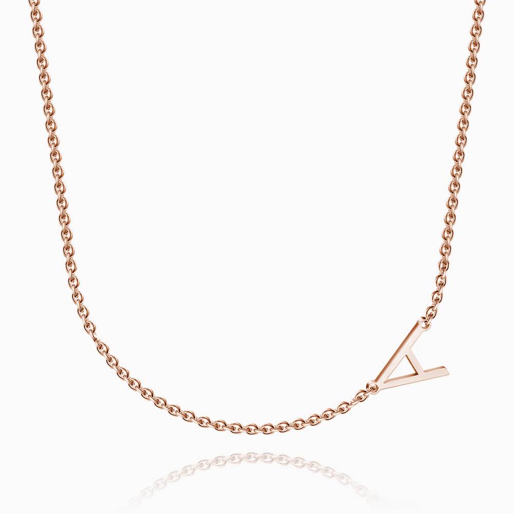 Custom Initial Letter Necklace S925 Silver