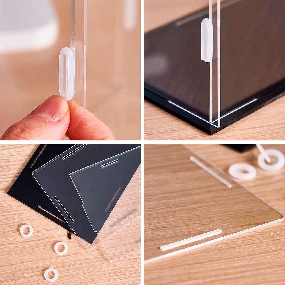 Dustproof Clear Acrylic Display Case Display Box – Protective Box for 2 People Bobbleheads Collectibles