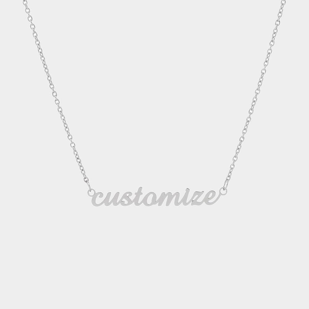 Personalized Name Necklace Stainless Steel