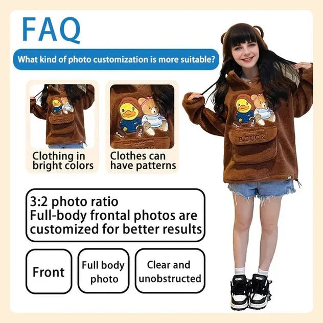 Custom Pet Brick Figure Fully Body Customizable 1 Cat Photo Brick Figures Customized Cat Only (Fixed posture as shown in the picture)