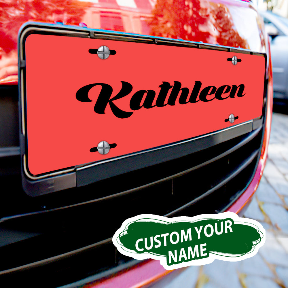 Custom License Plate Personalized Name Funny License Plate for Car