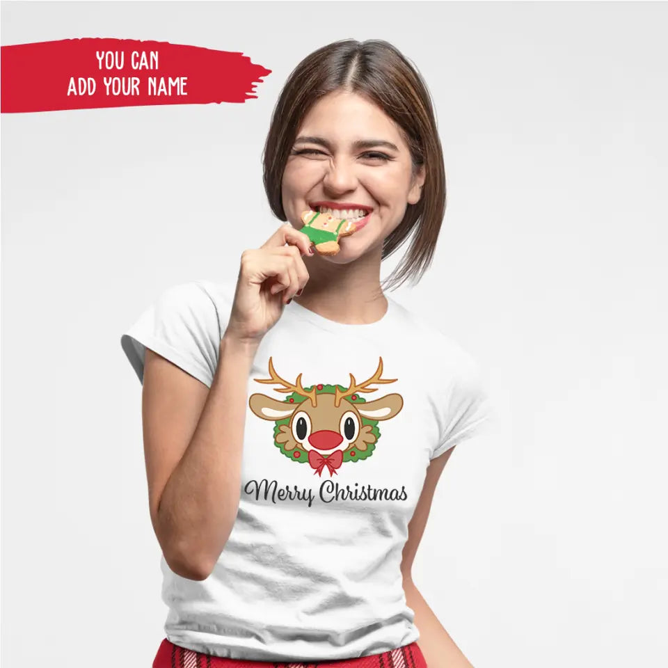 Merry Christmas With Deer