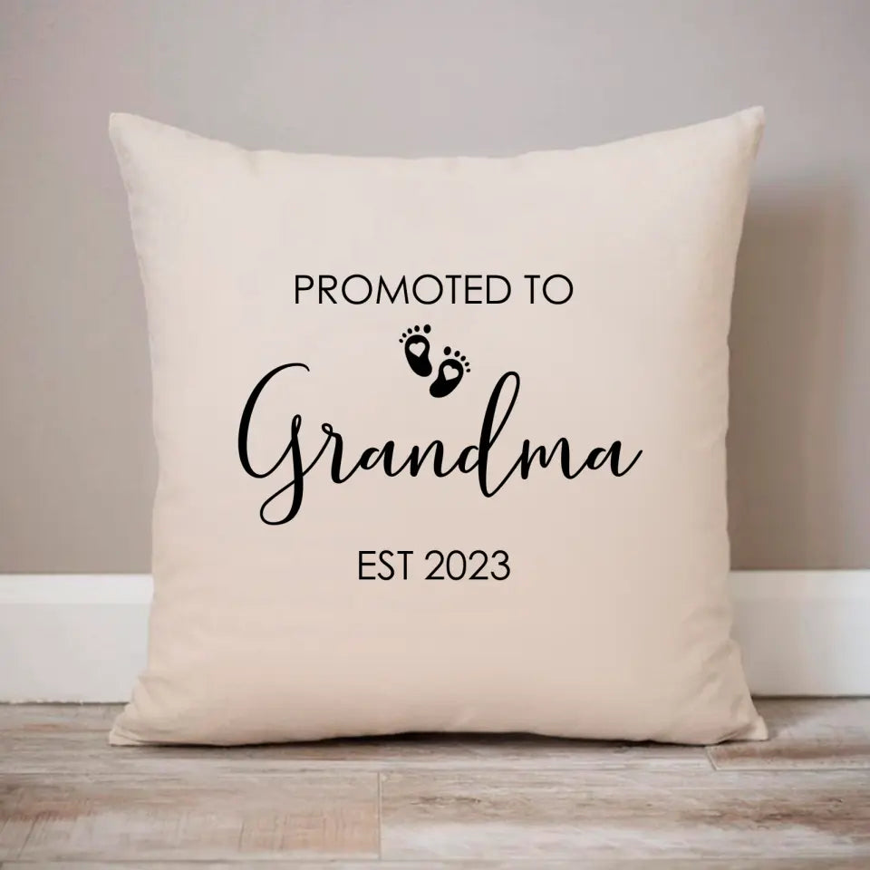 Pillow Case - Promoted To Grandma