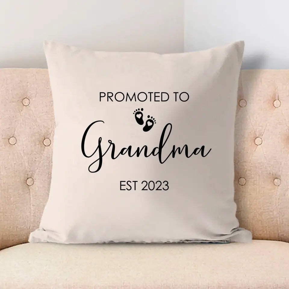 Pillow Case - Promoted To Grandma