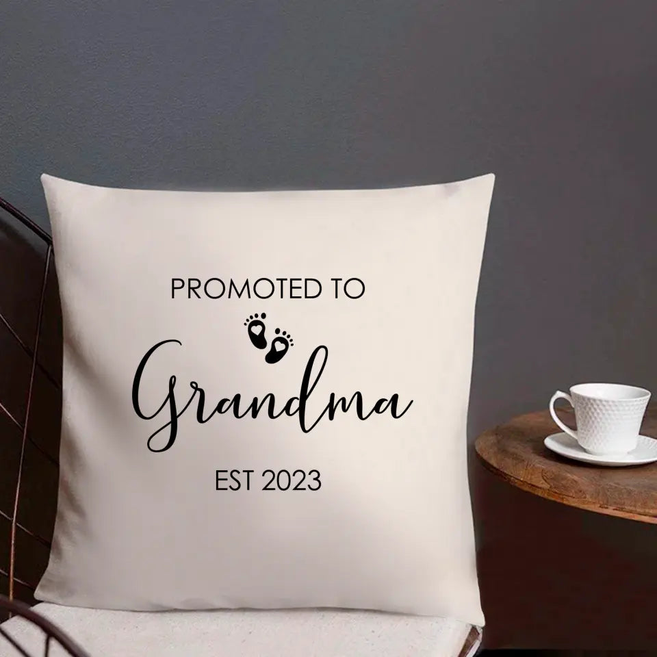 Pillow Case - Promoted To Grandma