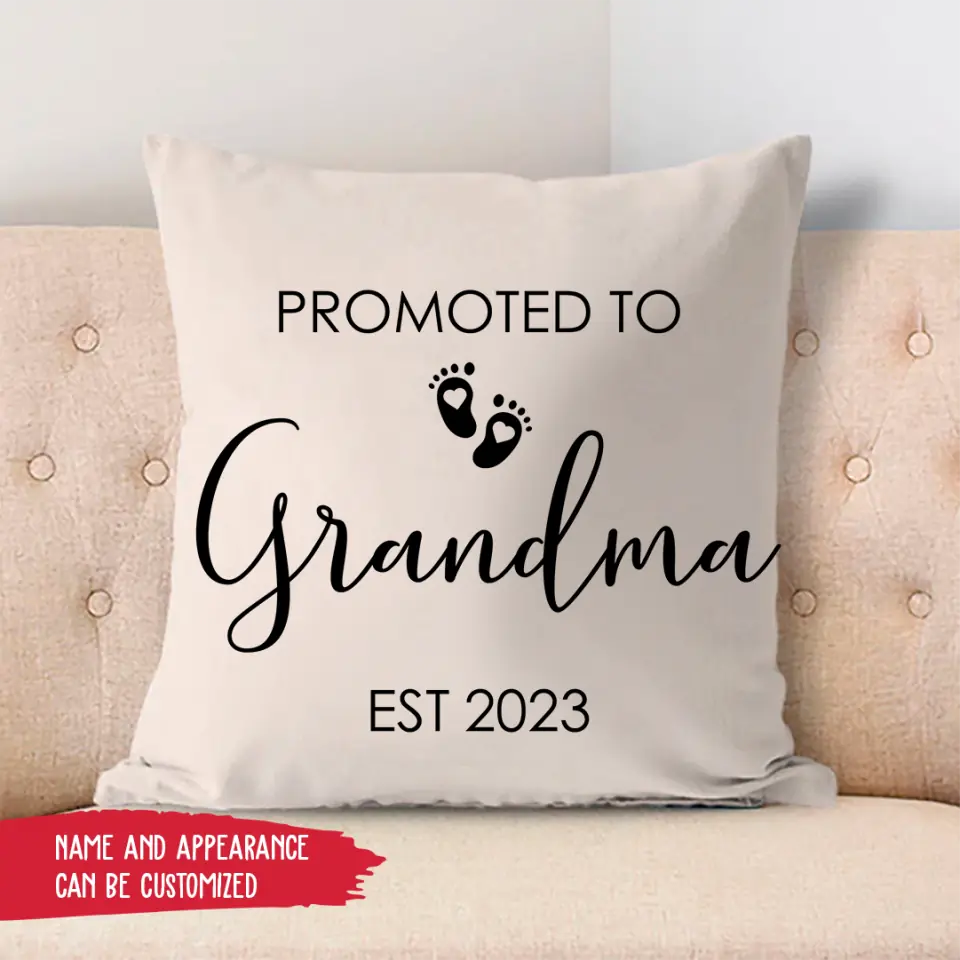 Pillow Case - Promoted To Grandma
