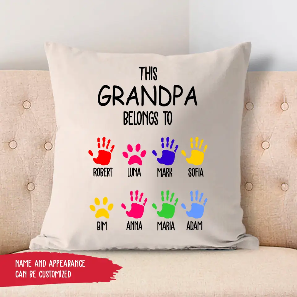 Pillow Case - This Grandfather Belongs To