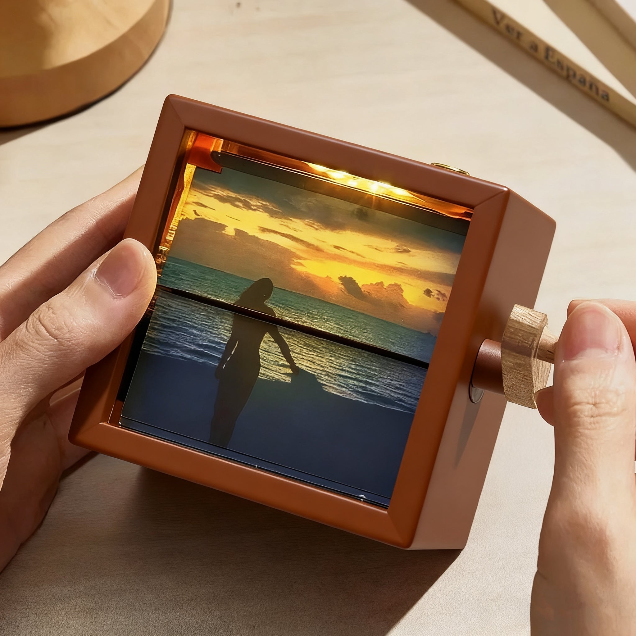 Custom Handmade Flipbook Frame Animation Machine Unique Gift for Couples