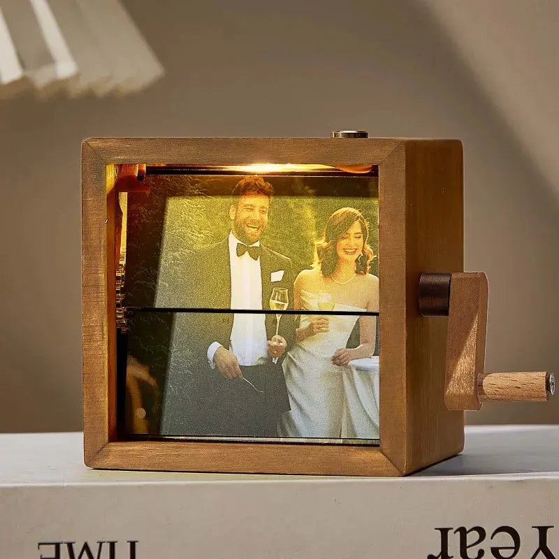 Custom Flipbook Frame Light Handmade Photo Animation Box Unique Anniversary Gift