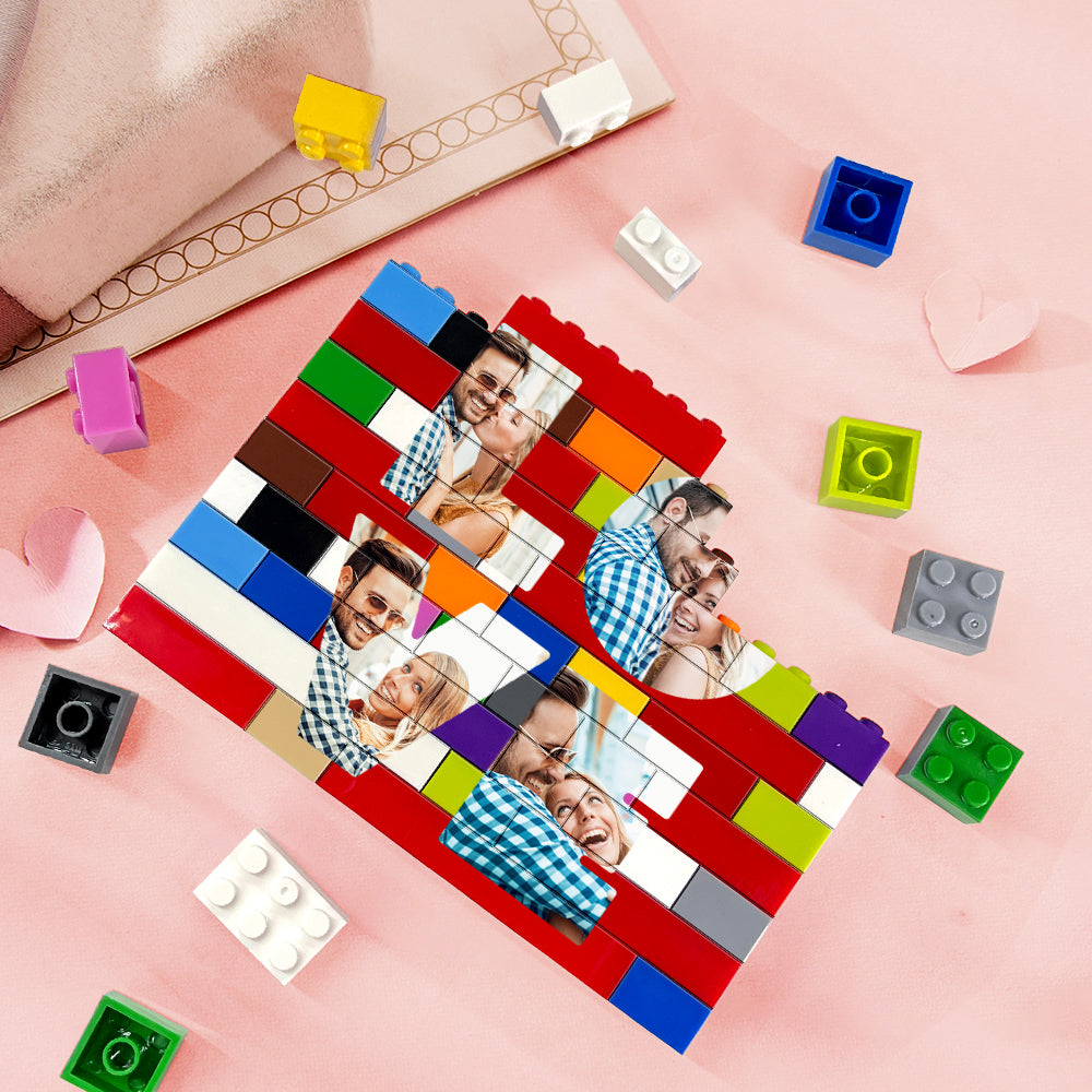 Custom Love Building Brick Personalized Photo Block Puzzle
