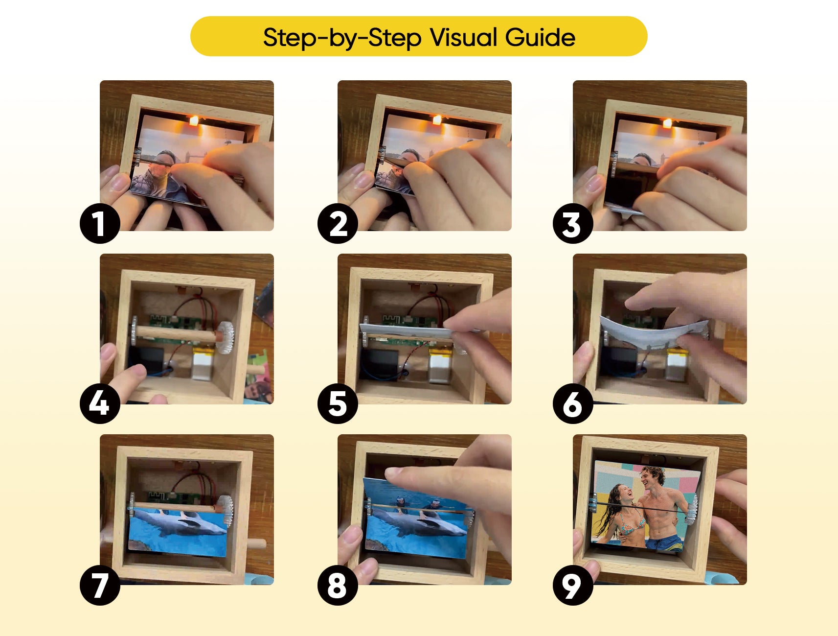 Custom Photo Flipbook Frame Music Animation Handmade Detachable Gift Album