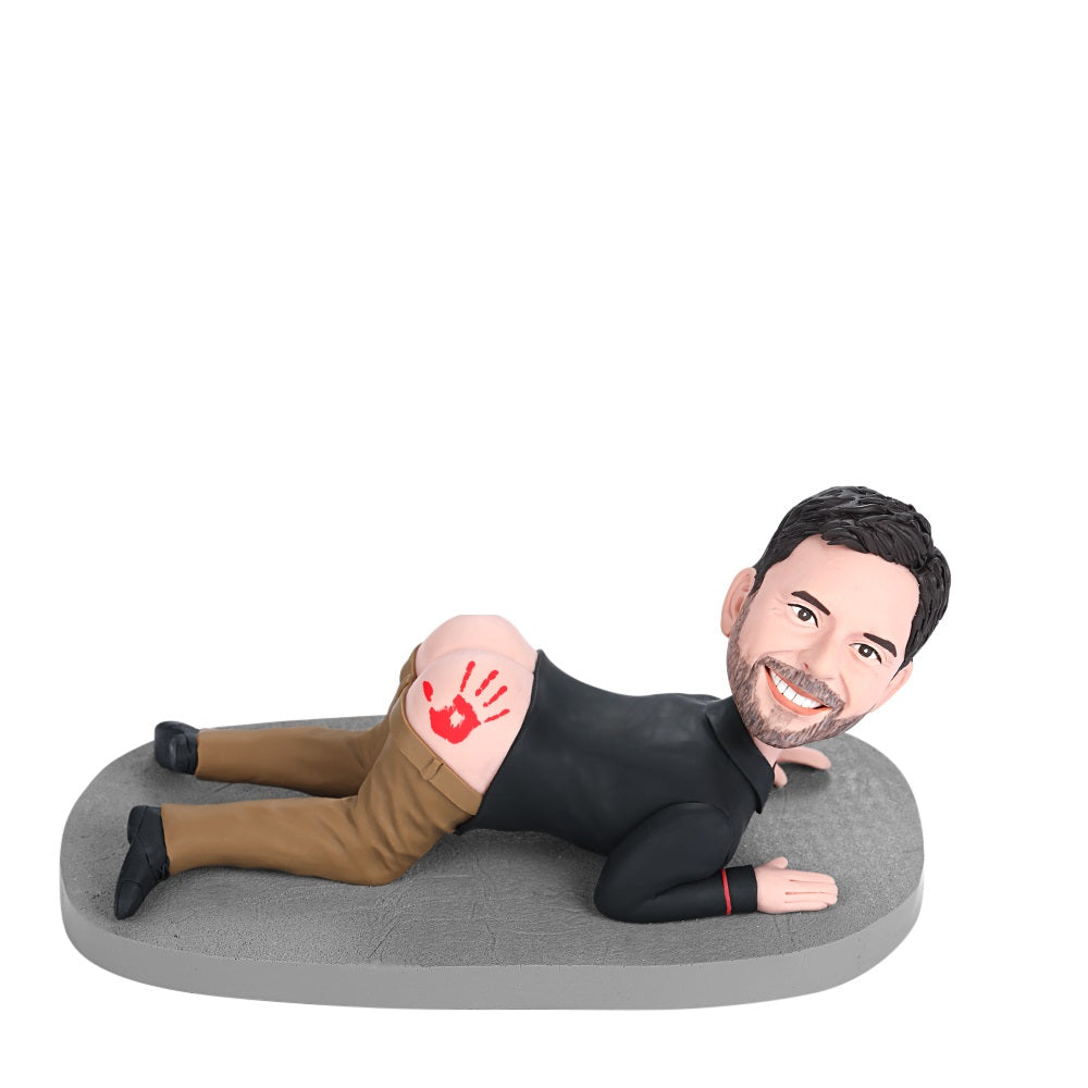 Pat Your Ass Custom Bobblehead With Engraved Text
