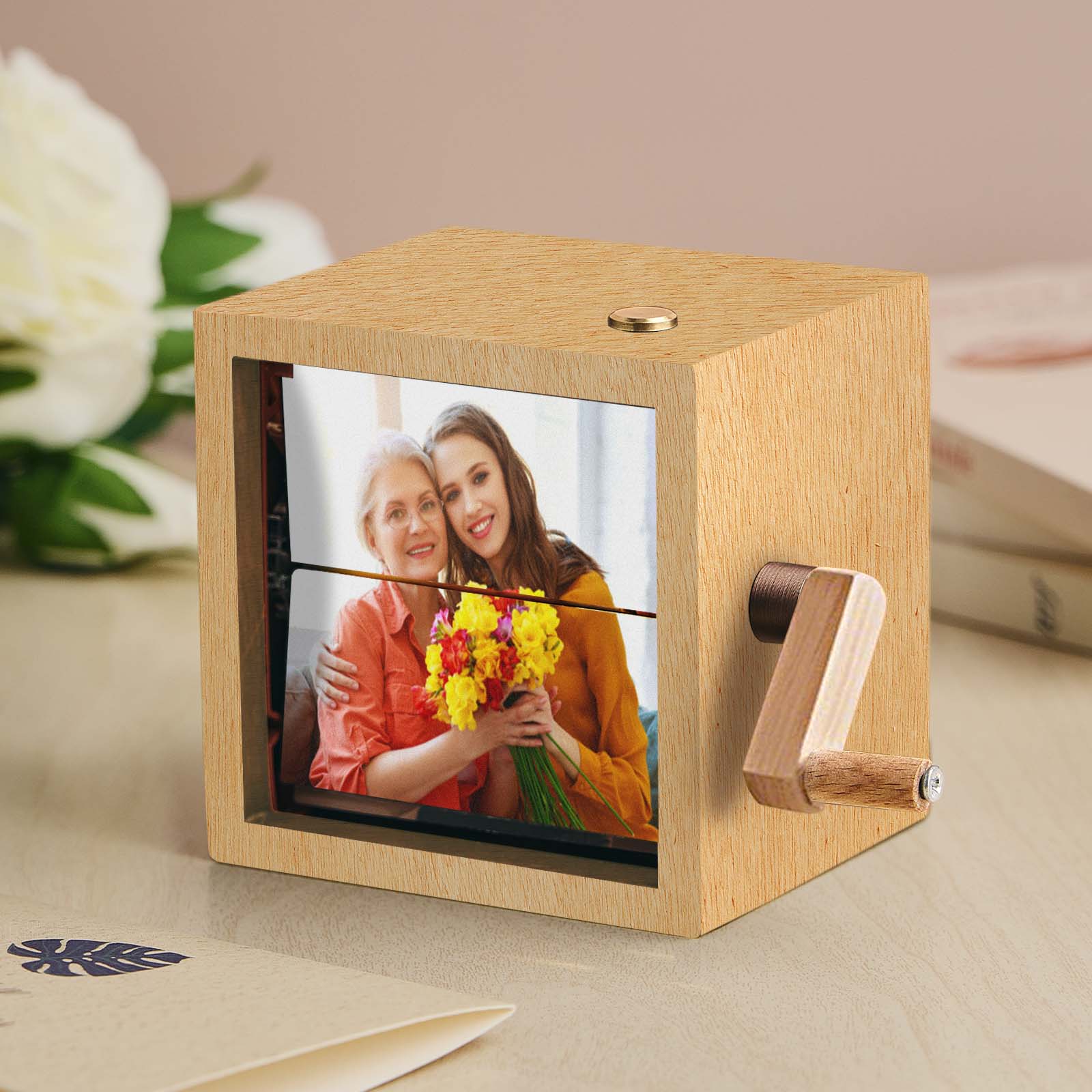 Custom Handmade Photo Flipbook Frame Music Animation Gift for Couples Home Decor