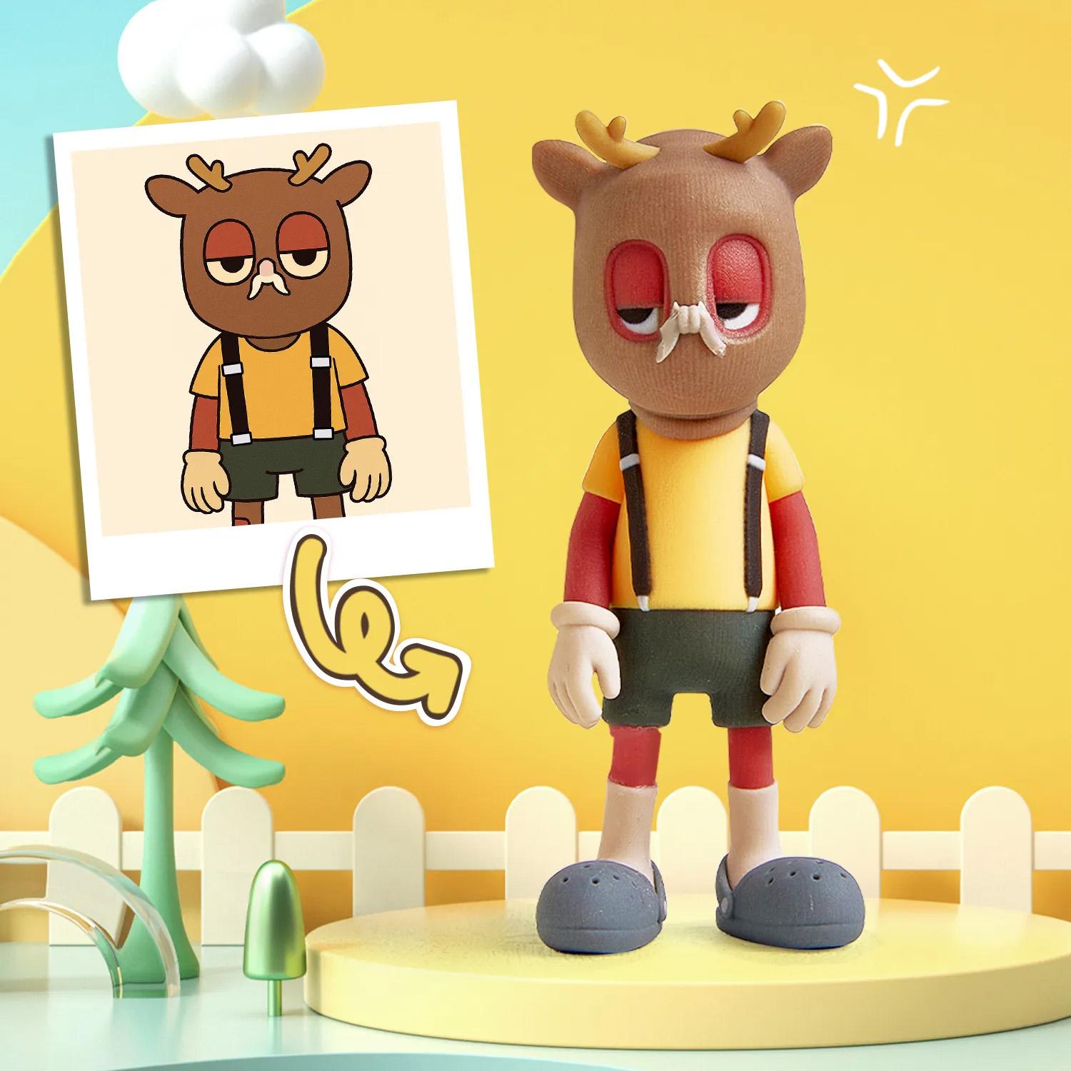 Production Time: 20 Business Days Custom Made 3D Mini Figure Office Desk Figurine Based on Your Picture Cute and Professional Style