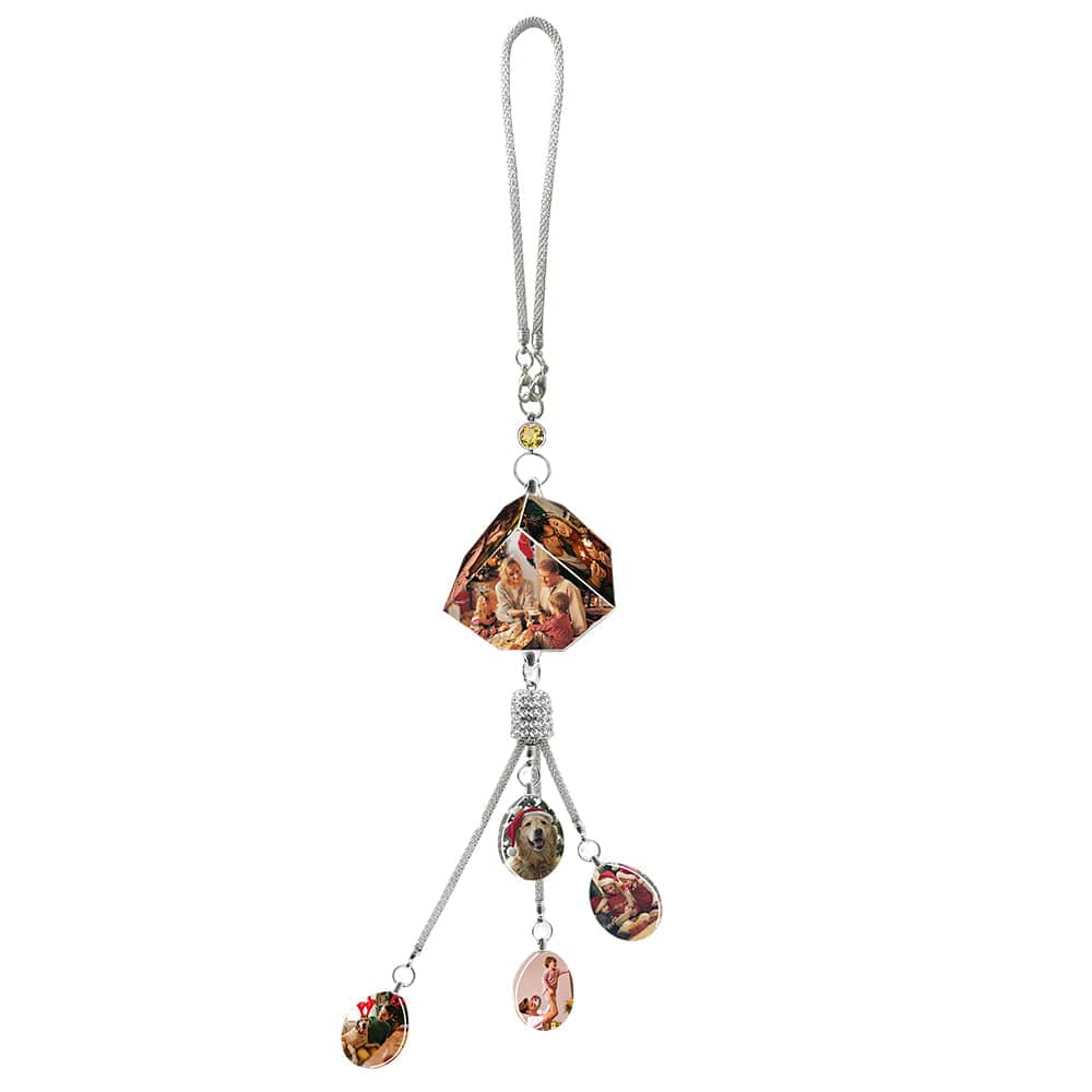 Custom Car Pendant Photo Car Hanging Ornaments Car Accessories Gifts for Dad Drivers