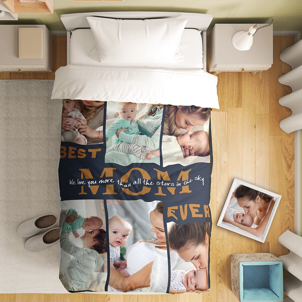 Custom Photo Collage Bedding Personalized Bedding Duvet Cover Single Bed Sheet Gifts