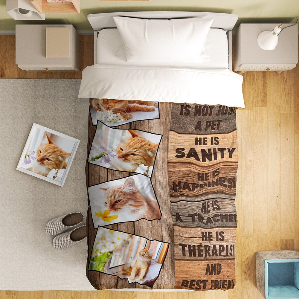 Custom Photo Collage Bedding Personalized Bedding Duvet Cover Single Bed Sheet Gifts