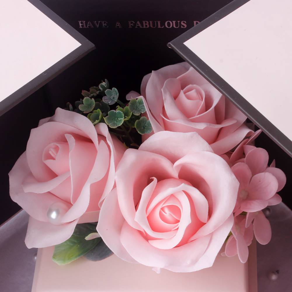 Photo Projection Necklace With Eternal Flower Jewelry Box Gifts for Mum - 2 Colors