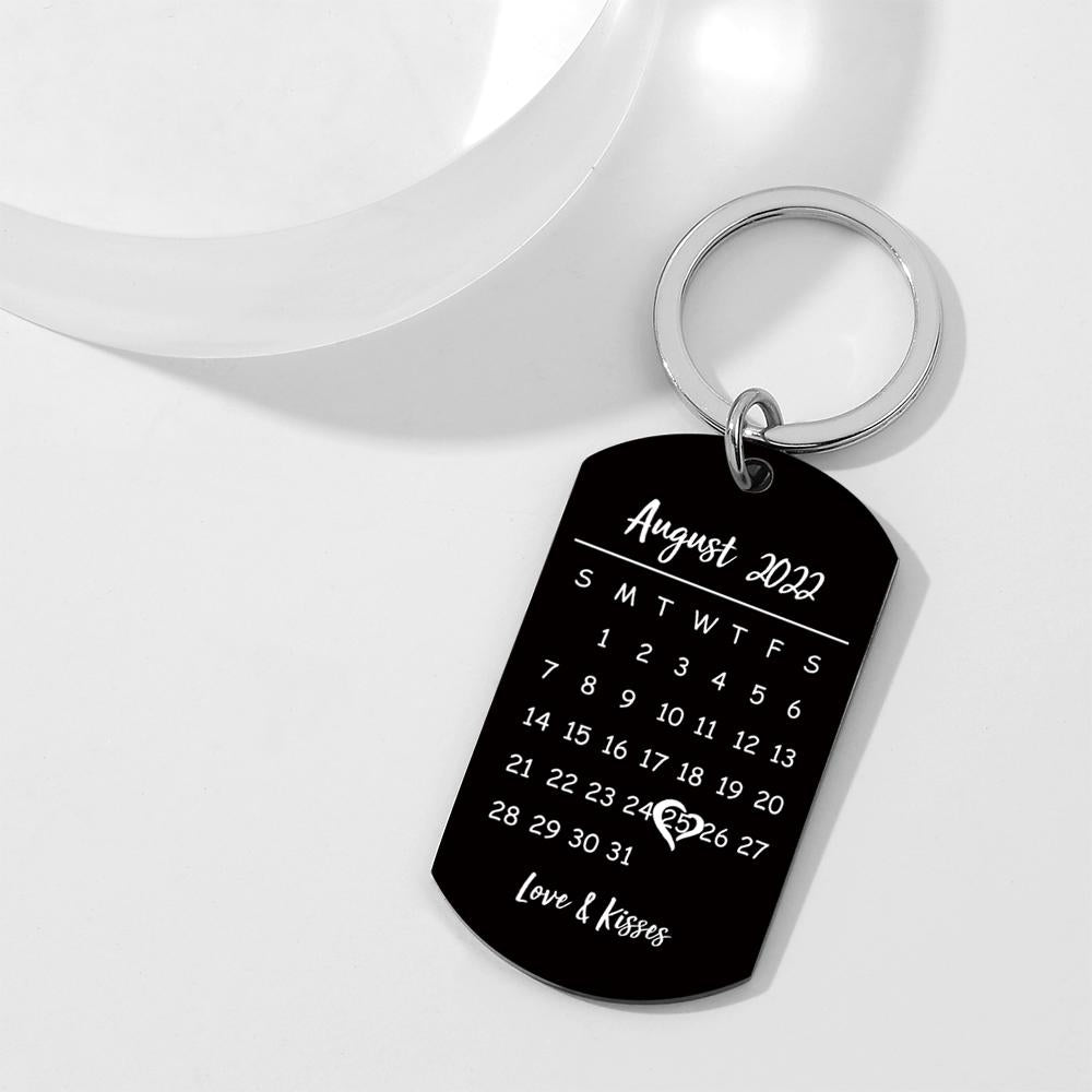 Father's Day Gifts Custom Keychain Photo Calendar Keychain Tag Keychain Personal custom gift