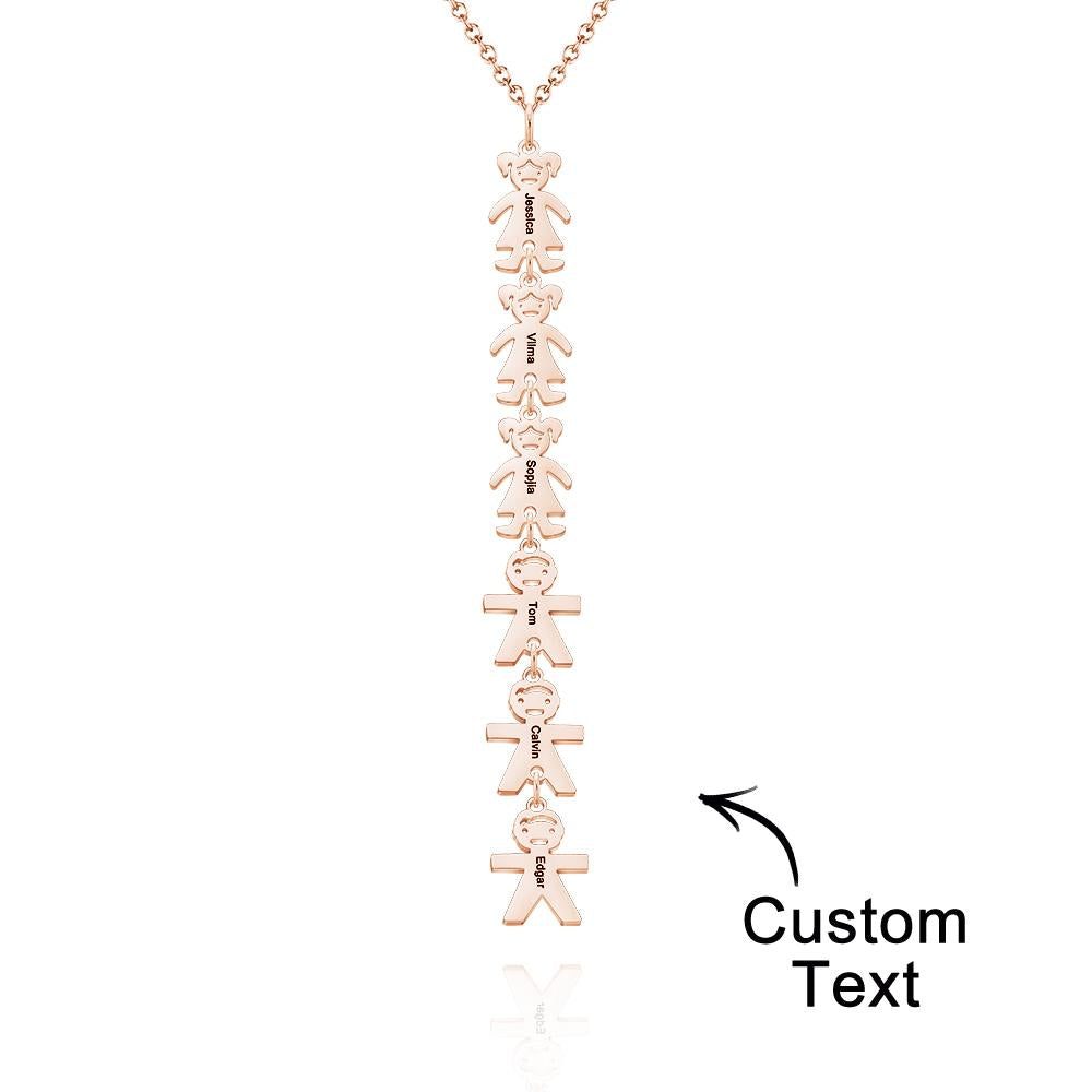 Custom Name Engraved Necklace Child Creative Gifts