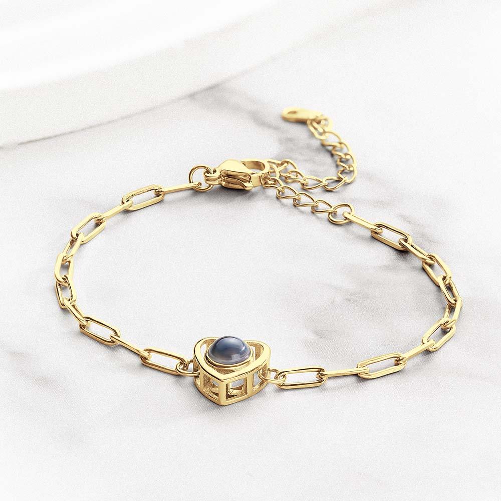 Custom Photo Projection Bracelet Gift for Special Person