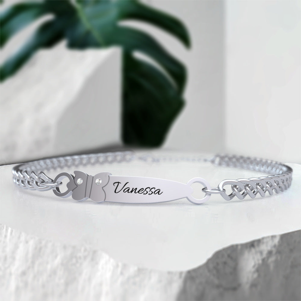 Custom Engraved Bracelet Birthday Gift Personalized Bracelet for Her