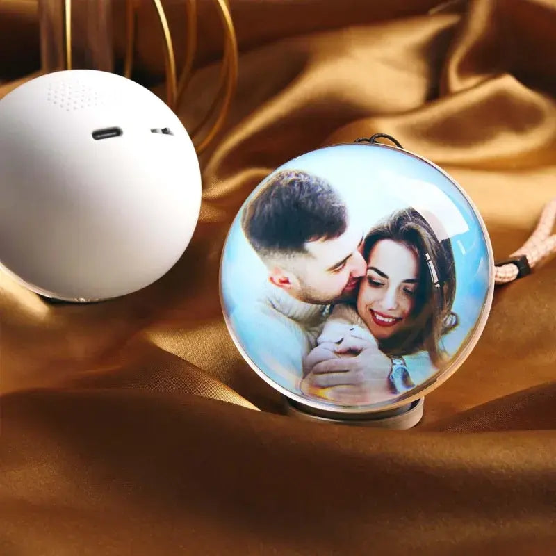 Custom WiFi Glass Globe Photo Transfer Unique Gift for Couples Christmas Birthday