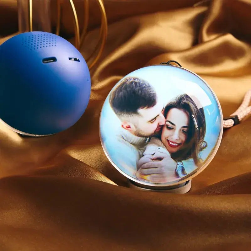 Custom WiFi Glass Globe Photo Transfer Unique Gift for Couples Christmas Birthday