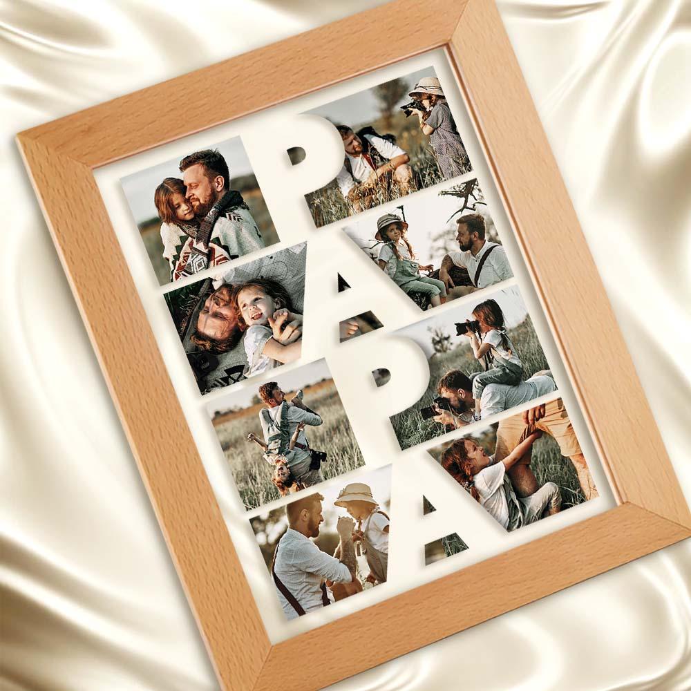 Custom Photo Acrylic Night Light Gift for Father