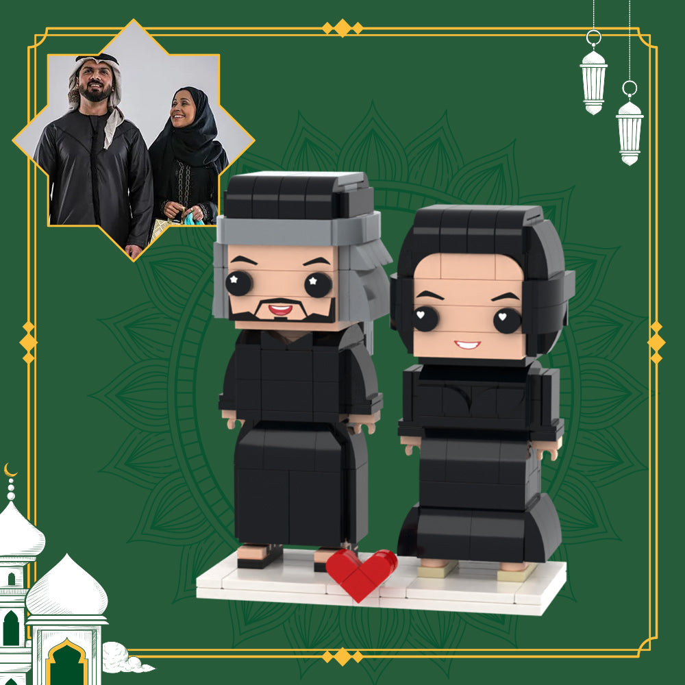Fun Gifts Full Custom 2 People Brick Figures Custom Brick Figures Small Particle Block Toy