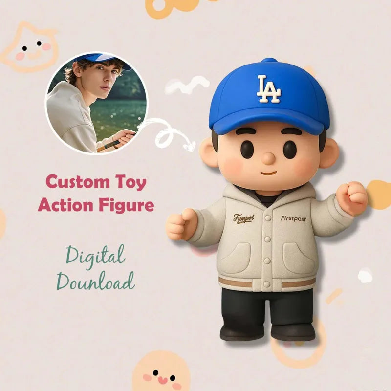 Production Time: 20 Business Days Custom 1 Person 3D Mini Figure From Your Photo Personalized Toy Figure Gifts For Kids