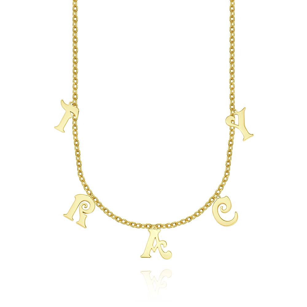 Personalized Sterling Silver Letter Initials Necklace Name Jewelry Necklaces