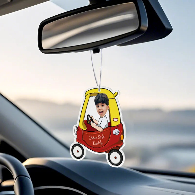 Personalized Drive Safe Car Air Freshener Custom Air Freshener Rearview Mirror Ornament Gifts for Father