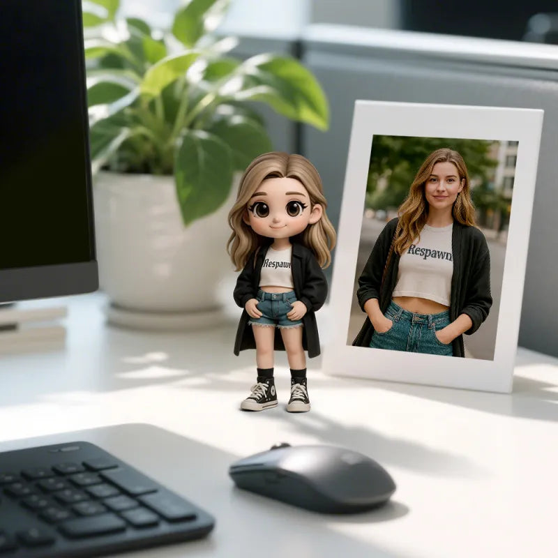 Production Time: 20 Business Days Custom Made 3D Mini Figure Office Desk Figurine Based on Your Picture Cute and Professional Style
