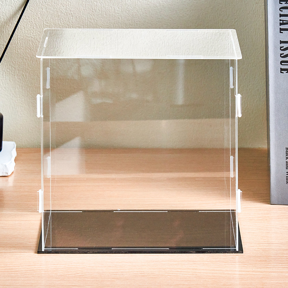 Dustproof Clear Acrylic Display Case Display Box – Protective Box for 3 People Bobbleheads Collectibles