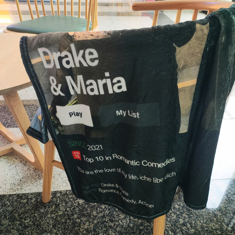 Ranking Style Custom Poster Blanket Personalized Photo Poster Blanket Romantic Comedies Blanket