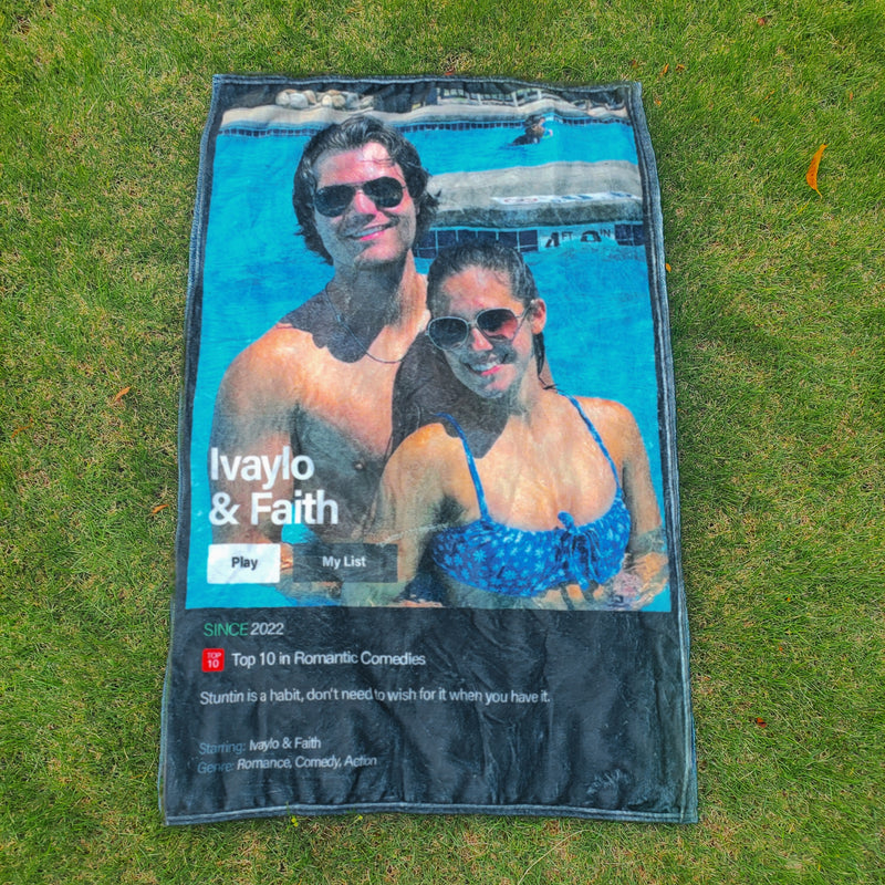 Ranking Style Custom Poster Blanket Personalized Photo Poster Blanket Romantic Comedies Blanket