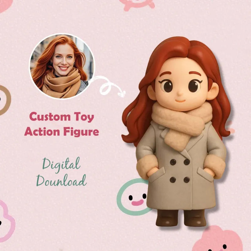 Production Time: 20 Business Days Custom Made 3D Mini Figure Office Desk Figurine Based on Your Picture Cute and Professional Style