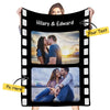 Custom Photo Fleece Flannel Blanket with Text