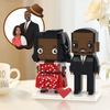 Gifts for Dad Full Custom 2 People Brick Figures Custom Brick Figures Small Particle Block Toy
