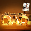 Personalized Father's Day Night Lamp Custom Acrylic Family Photo Dad Night Light with Name copy 1