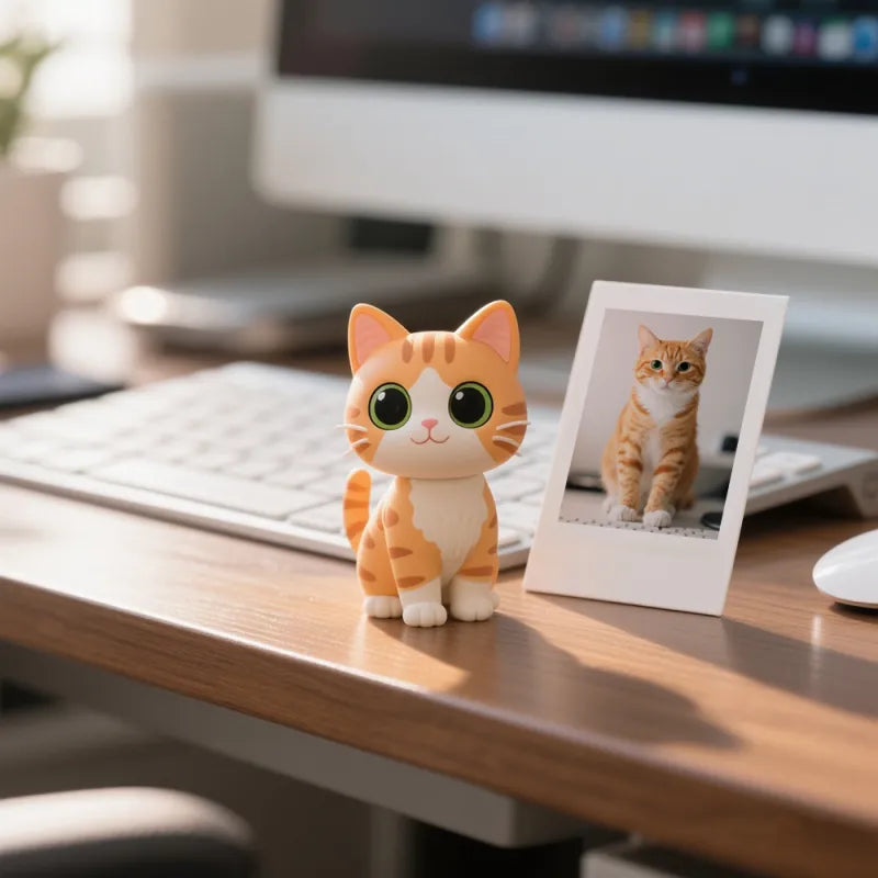 Production Time: 20 Business Days Custom Made 3D Mini Figure Office Desk Figurine Based on Your Picture Cute and Professional Style