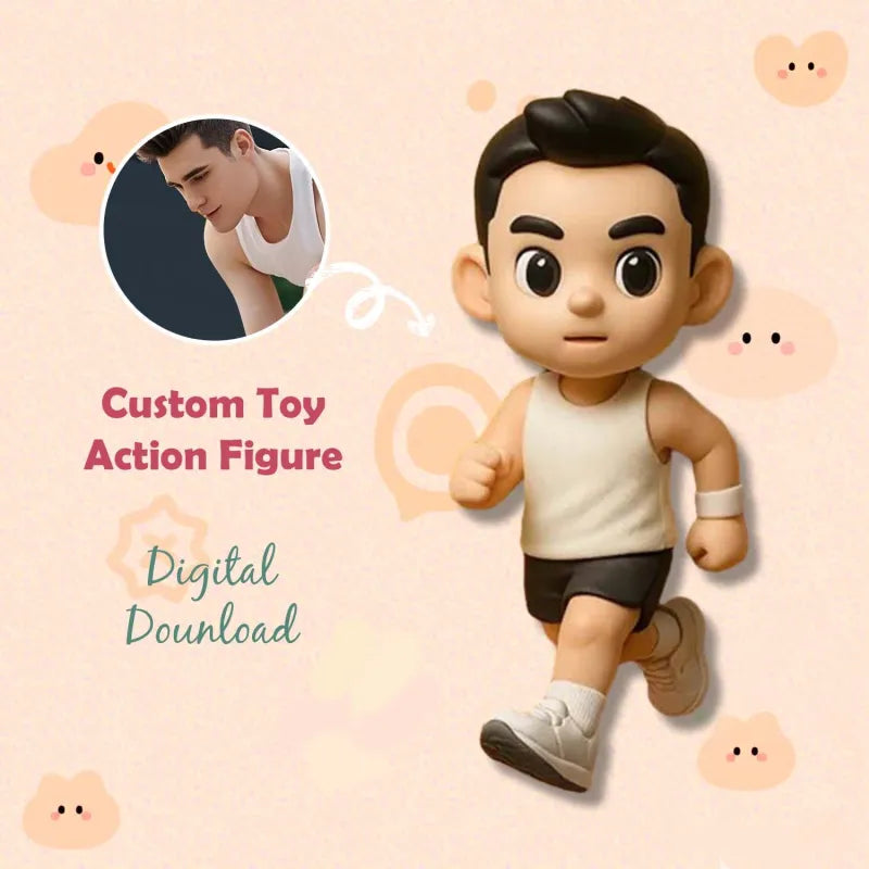 Production Time: 20 Business Days Custom Made 3D Mini Figure Office Desk Figurine Based on Your Picture Cute and Professional Style