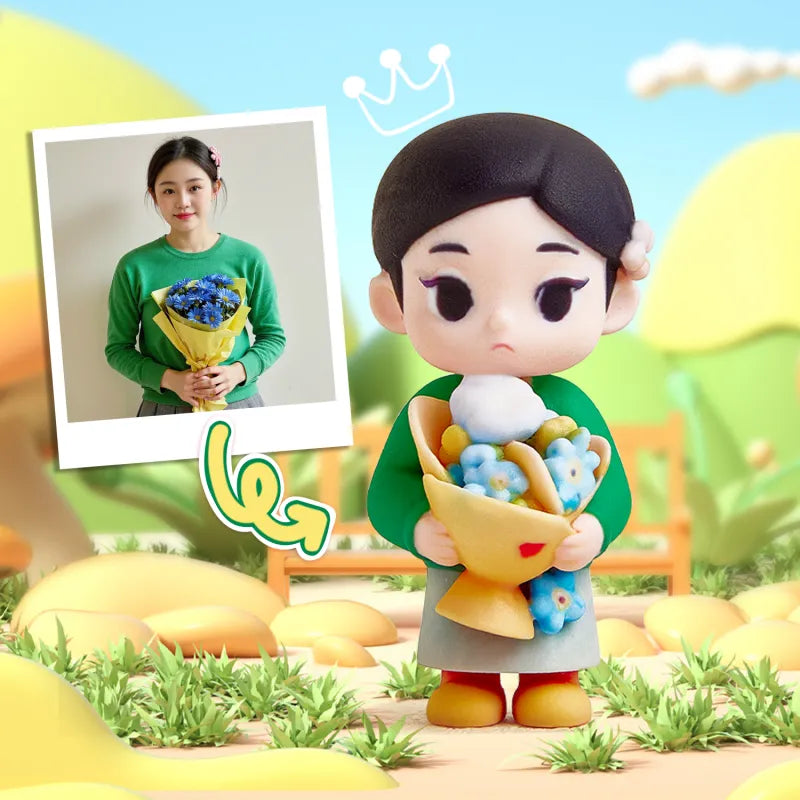 Production Time: 20 Business Days Custom Made 3D Mini Figure Office Desk Figurine Based on Your Picture Cute and Professional Style