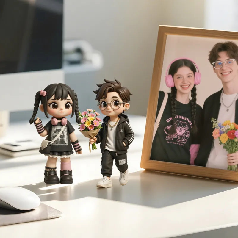 Production Time: 20 Business Days Custom Made 3D Mini Figure Office Desk Figurine Based on Your Picture Cute and Professional Style