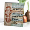 Personalized Stepped Up Dad Frame Tabletop Decoration Gift for Father's Day copy 1