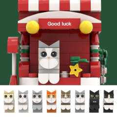 Christmas Gifts Custom Brick Figures Pen Holder Personalized Brick Figures and Pen Holder Pet Pen Holder