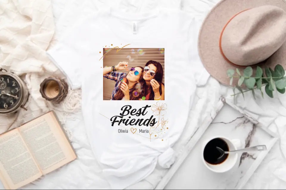 Best Friends - T-Shirt With Your Own Photo