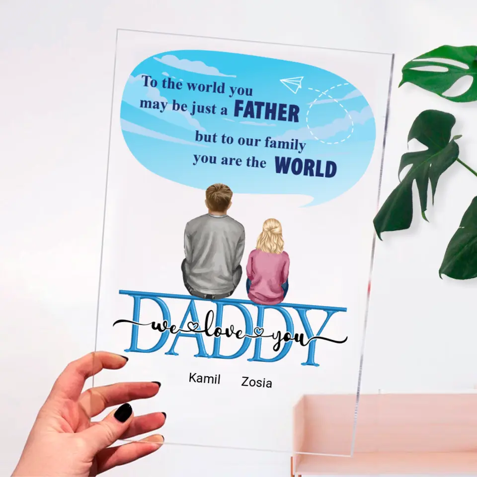 Personalized Gift For Father's Day - Acrylic glass