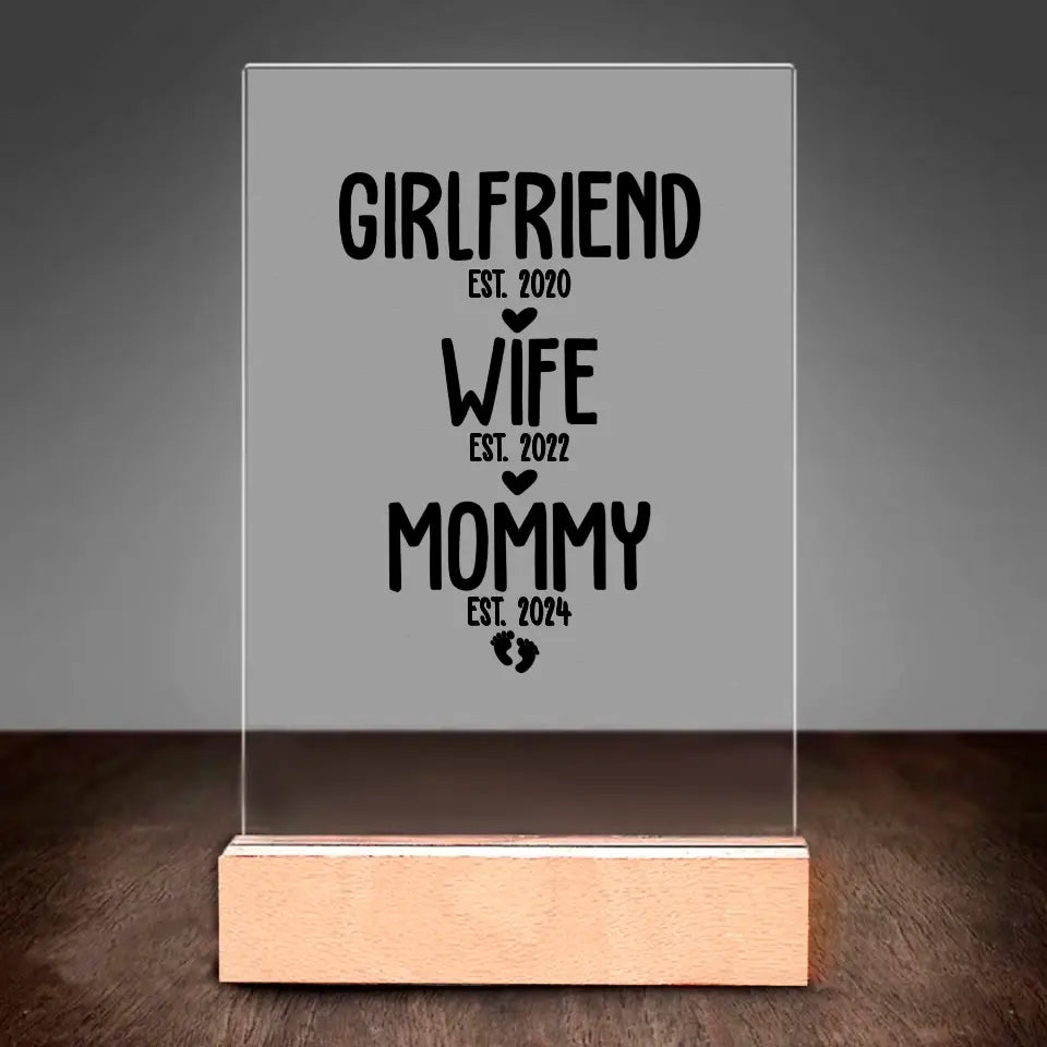 Girlfriend, Wife, Mommy